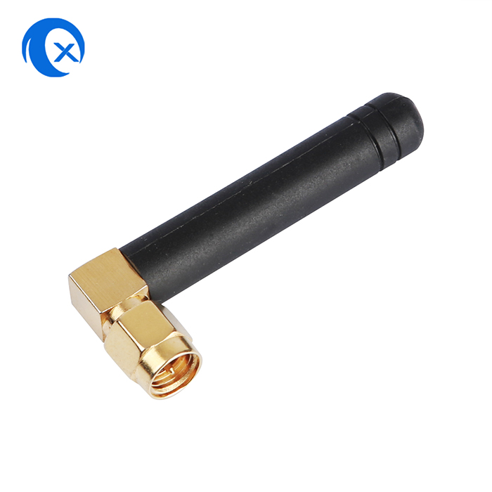 TX Electronics TX-AP013 -Lead Portable LTE Antenna ذو سعة 700-2700MHz كامل النطاق المغطى بطول 90 درجة زاوية يمين SMA Male Antenna