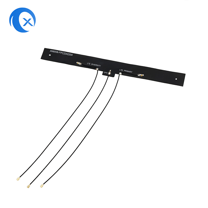 TX Electronics TX-FPC007 3-in-1 الهوائي الداخلي FPC الهوائي الداخلي المتكامل 4G LTE (MIMO) النظام العالمي لتحديد المواقع GNSS الهوائي الداخلي فائق المرونة الطرفية الذكية