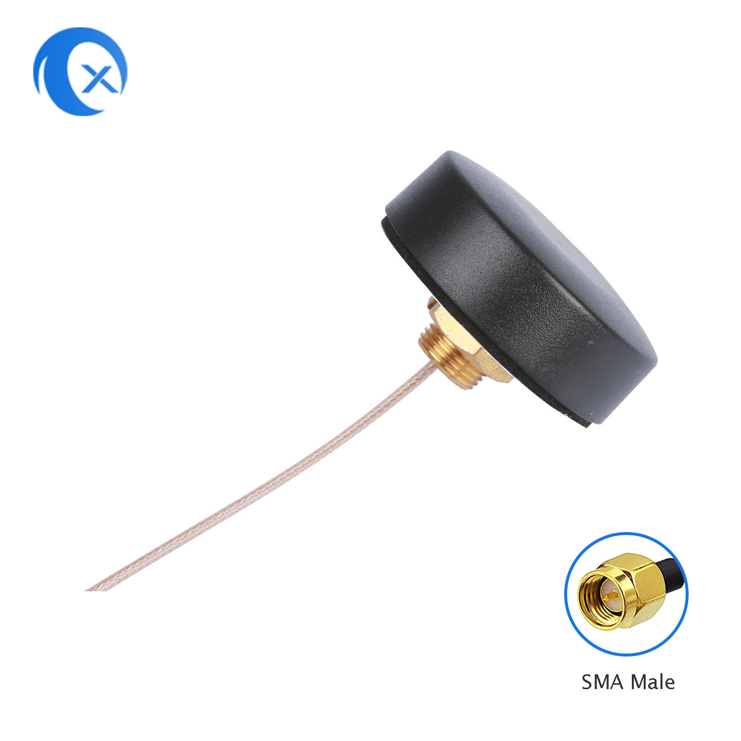TX Electronics TX-MH005 4G LTE منخفض الملف الهوائي القبة M12 برغي جبل 3M الضخ اللاصق 3 متر كابل طويل SMA ذكر الهوائي الخارجي