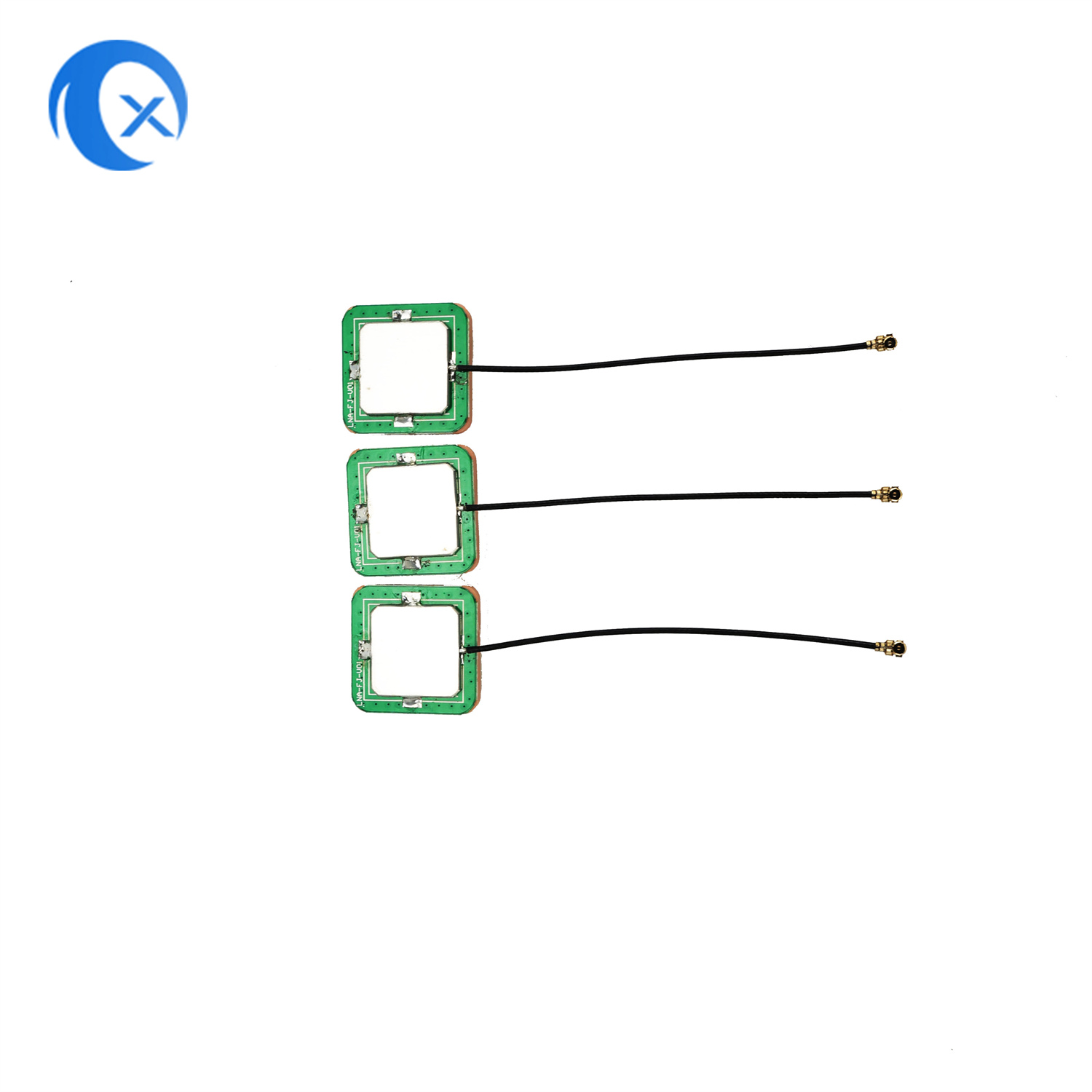 TX Electronics TX-AG008 Ceramic Patch Antenna (هوائي الرقعة السيرامي) ترميز 28dBi عالي التحصيل (هوائي GPS) سيرامي داخلي مع وصلة Ipex